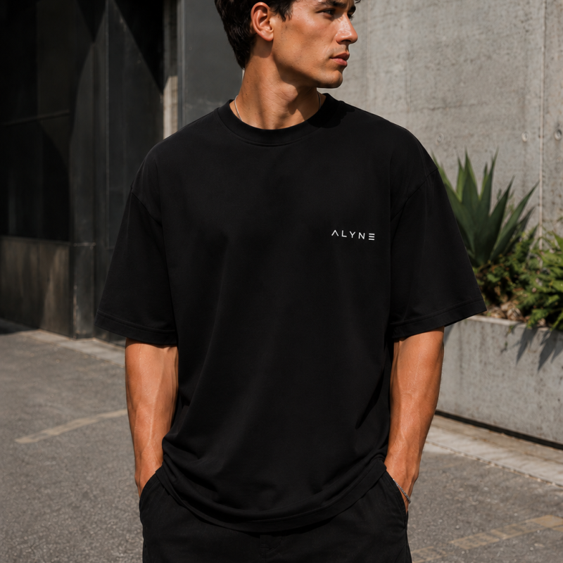 ALYNE Oversized Essential Tee – Black